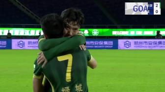被连扳2球!浙江2-2梅州 刘浩帆两送点18岁王钰栋&17岁魏祥鑫破门